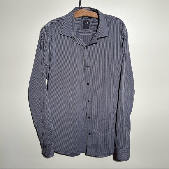 Armani Exchange Slim Ajustée Button Down Dress Shirt - Picture 1 of 7